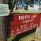Historic Silver Lake cemetery sign