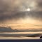 Very cold sunny misty morning