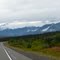 Westbound on the Glenn Highway in Alaska