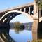The Wrights Ferry Bridge through the arch