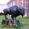 bronze buffalo, Stockton, KS