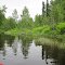 there were cool little side channels of calm dark water
