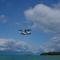 Float plane over Lake Clark