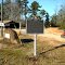 "Claiborne" Historical Marker near Perdue Hill, AL (Marker inscription below.)