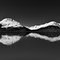 Reflections at Turnagain Arm BW