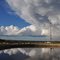 La tormenta se esfuma en el estanque