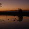 Ocaso en el estanque