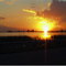 llegando al atardecer