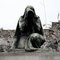 Crying statue in the Recoleta cemetery
