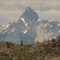 Montaña en Chile desde El Centinela, Chubut.-