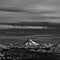 Lanin volcano BW