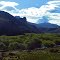 Glimpse of Lanin Volcano