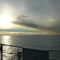 Entrando al Estrecho de Magallanes, en el horizonte se ve la Punta Dungeness