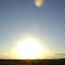 Puesta de sol en cruce de Ruta 11 y Ruta 7