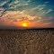 Sunset filled sky