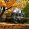 Fall leaves at The Claiborne House Bed and Breakfast