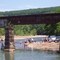 A & M  RR Bridge on Hwy. 348 with holiday swimmers