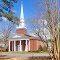 VIRGINIA: GLOUCESTER: Newington Baptist Church, 6169 Main Street (S.R. 14) entrance aspect from the driveway across the road