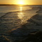 Surfing at Sunset, North Stradbroke Island