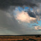 Early morning shower west of Penong, SA