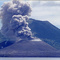 Tavurvur erupting. View from across Simpson Harbour