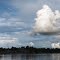 Evening over STURT Island, near Timber Whalf on the mighty FLY River in Western Province, PNG, Photo by Malum Nalu, on 5-01-2013