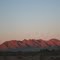 The sun rising on the Gila Bend Mts.