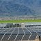 Solar panels and crop duster on the Paloma Ranch, July 2013
