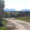 The farm road facing south