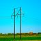 "H"-type wood pole structure