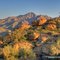 Desert mountain scene near sunset