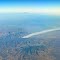 Wildfire in mountains northeast of Theodore Roosevelt Lake