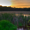 Sunset over Grass Lake, near Stoughton, WI
