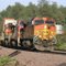 BNSF westbound tonnage approaching Maine, AZ