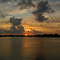 Bridge at sunset off the M/V Fling