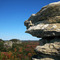 Interesting rock formation in Mill Bluff State Park