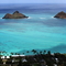Mokulua islands from Kaiwa ridge trail