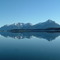 View of Bear Track Mountains paddling glass 2009