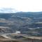 Fraser River and large landslide near Gang Ranch
