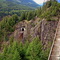 Ainslie Creek trestle and tunnel - Fraser Canyon, B.C. Canada 02
