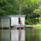 Boat Shed and Boys Fishing