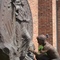 Liberty, life-size bronze of man carving Liberty coin, Bank of America, Prairie Village, KS