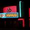RIO theater neon lights- south and east sides, neon in glass block, Overland Park, KS