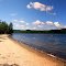 La plage du lac Lapêche