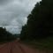 PEI, Rain clouds over Grant Road; view from Confederation Trail near Harmony Junction