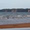 Eglington, PEI, beach at low tide with Howe Point in a distance