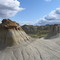 Hoodoos And Blue Sky In Dinosaur Park AB Southeast of Drumheller Sep '08