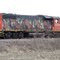 CN train 586 in early spring at Aberdeen