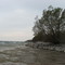 rock beach, end of the Point Petre road (looking roughly west), Prince Edward County, Ontario (autumn 2007)