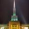 Temple Front In The Fog